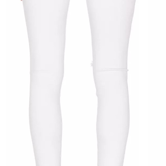 Hudson Nico Mid-rise Super Skinny Jeans. White. Distressed. Size 30 - Picture 2 of 11